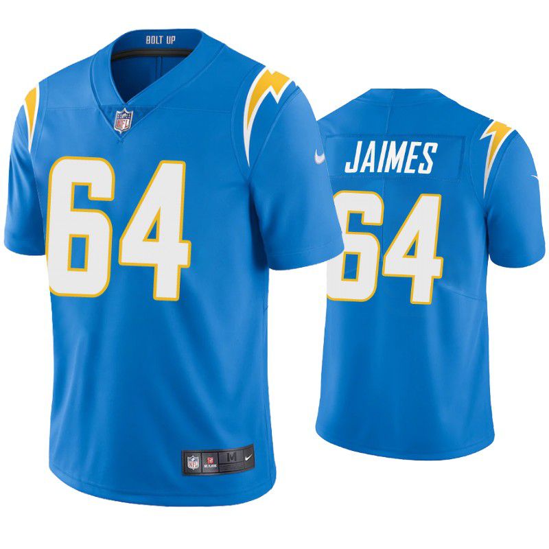 Men Los Angeles Chargers 64 Brenden Jaimes Nike Powder Blue Limited NFL Jersey